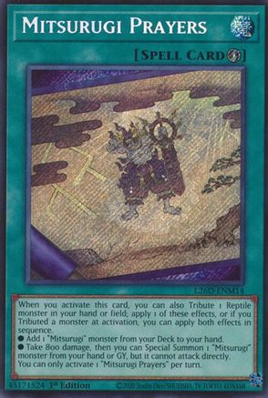 Mitsurugi Prayers (Secret Rare) (L26D-ENM14) - Legendary Modern Decks 2026 1st Edition Legendary Modern Decks 2026 Yugioh Single  Squirtle Squad Card Shop.