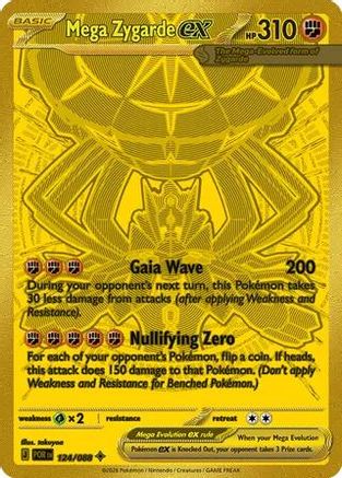 Mega Zygarde ex 124/088 – Perfect Order – Mega Hyper Rare Pokémon Card