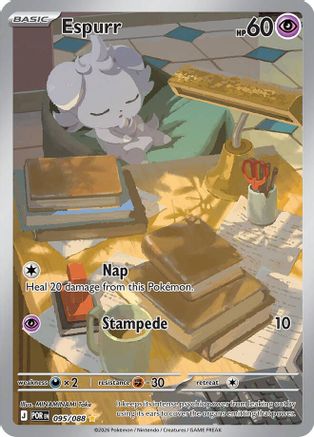 Espurr 095/088 – Perfect Order – Illustration Rare Pokémon Card