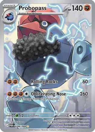 Probopass 096/088  - Holofoil ME03 Perfect Order - Illustration Rare ME03: Perfect Order Pokemon Single  Squirtle Squad Card Shop.