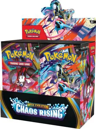 Chaos Rising Booster Box ME04: Chaos Rising Pokemon Sealed  Squirtle Squad Card Shop.