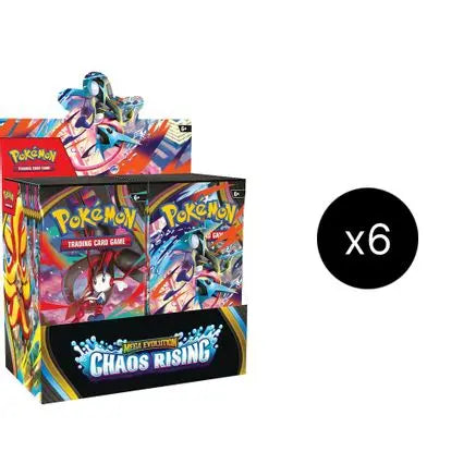 Chaos Rising Booster Box Case ME04: Chaos Rising Pokemon Sealed  Squirtle Squad Card Shop.