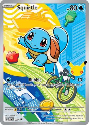 Squirtle 039  - Holofoil ME Mega Evolution Promo - Promo ME: Mega Evolution Promo Pokemon Single  Squirtle Squad Card Shop.