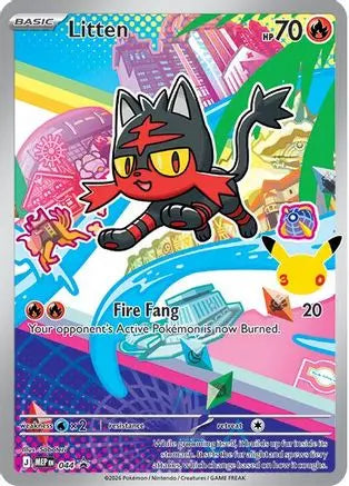 Litten 044 - Holofoil ME Mega Evolution Promo - Promo ME: Mega Evolution Promo Pokemon Single  Squirtle Squad Card Shop.