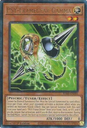 PSY-Framegear Gamma (Ultimate Rare) (RA05-EN006) - Rarity Collection 5 1st Edition Rarity Collection 5 Yugioh Single  Squirtle Squad Card Shop.