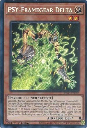 PSY-Framegear Delta (Secret Rare) (RA05-EN007) - Rarity Collection 5 1st Edition Rarity Collection 5 Yugioh Single  Squirtle Squad Card Shop.