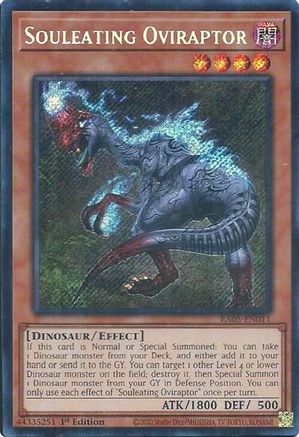 Souleating Oviraptor (Secret Rare) (RA05-EN011) - Rarity Collection 5 1st Edition Rarity Collection 5 Yugioh Single  Squirtle Squad Card Shop.