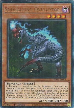 Souleating Oviraptor (Ultimate Rare) (RA05-EN011) - Rarity Collection 5 1st Edition Rarity Collection 5 Yugioh Single  Squirtle Squad Card Shop.