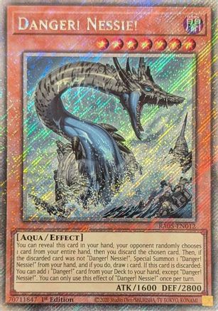 Danger! Nessie! (Platinum Secret Rare) (RA05-EN012) - Rarity Collection 5 1st Edition Rarity Collection 5 Yugioh Single  Squirtle Squad Card Shop.