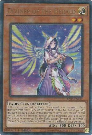 Diviner of the Herald (Ultimate Rare) (RA05-EN017) - Rarity Collection 5 1st Edition Rarity Collection 5 Yugioh Single  Squirtle Squad Card Shop.