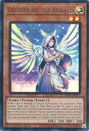 Diviner of the Herald (Ultra Rare) (RA05-EN017) - Rarity Collection 5 1st Edition Rarity Collection 5 Yugioh Single  Squirtle Squad Card Shop.