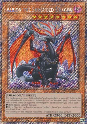 Albion the Shrouded Dragon (Platinum Secret Rare) (RA05-EN019) - Rarity Collection 5 1st Edition Rarity Collection 5 Yugioh Single  Squirtle Squad Card Shop.