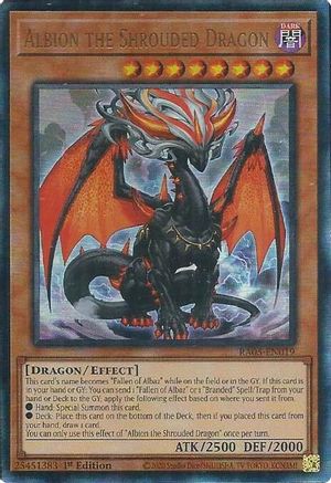 Albion the Shrouded Dragon (Ultimate Rare) (RA05-EN019) - Rarity Collection 5 1st Edition Rarity Collection 5 Yugioh Single  Squirtle Squad Card Shop.
