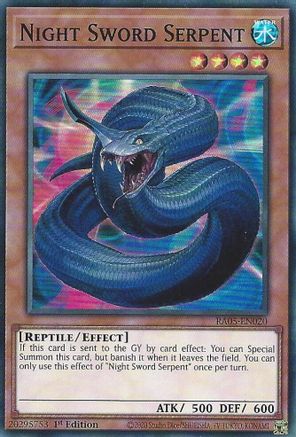 Night Sword Serpent (RA05-EN020) - Rarity Collection 5 1st Edition Rarity Collection 5 Yugioh Single  Squirtle Squad Card Shop.