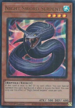 Night Sword Serpent (Ultra Rare) (RA05-EN020) - Rarity Collection 5 1st Edition Rarity Collection 5 Yugioh Single  Squirtle Squad Card Shop.