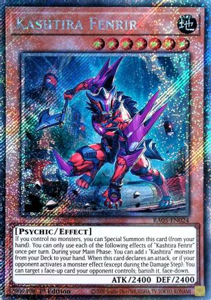 Kashtira Fenrir (Platinum Secret Rare) (RA05-EN024) - Rarity Collection 5 1st Edition Rarity Collection 5 Yugioh Single  Squirtle Squad Card Shop.