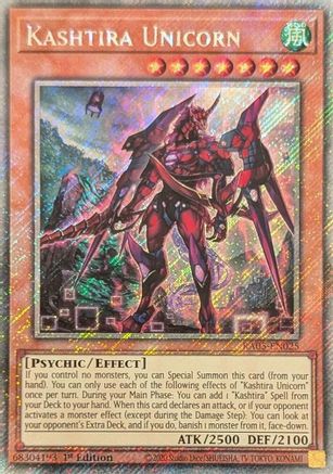 Kashtira Unicorn (Platinum Secret Rare) (RA05-EN025) - Rarity Collection 5 1st Edition Rarity Collection 5 Yugioh Single  Squirtle Squad Card Shop.