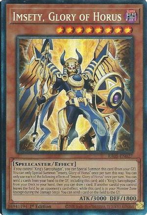 Imsety, Glory of Horus (Collector's Rare) (RA05-EN027) - Rarity Collection 5 1st Edition Rarity Collection 5 Yugioh Single  Squirtle Squad Card Shop.