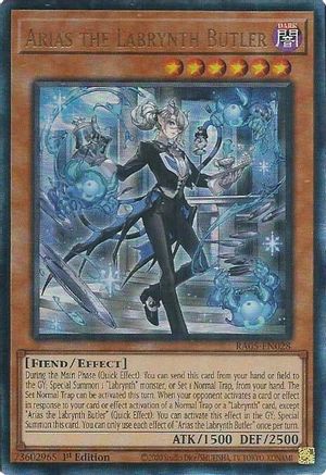 Arias the Labrynth Butler (Ultimate Rare) (RA05-EN028) - Rarity Collection 5 1st Edition Rarity Collection 5 Yugioh Single  Squirtle Squad Card Shop.