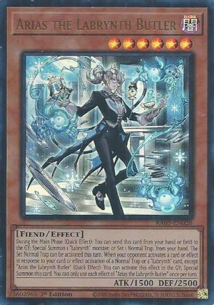 Arias the Labrynth Butler (Ultra Rare) (RA05-EN028) - Rarity Collection 5 1st Edition Rarity Collection 5 Yugioh Single  Squirtle Squad Card Shop.