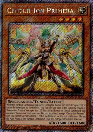 Centur-Ion Primera (Platinum Secret Rare) (RA05-EN030) - Rarity Collection 5 1st Edition Rarity Collection 5 Yugioh Single  Squirtle Squad Card Shop.