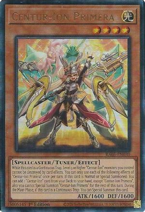 Centur-Ion Primera (Ultimate Rare) (RA05-EN030) - Rarity Collection 5 1st Edition Rarity Collection 5 Yugioh Single  Squirtle Squad Card Shop.
