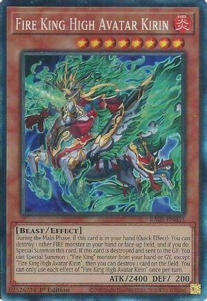 Fire King High Avatar Kirin (Collector's Rare) (RA05-EN032) - Rarity Collection 5 1st Edition Rarity Collection 5 Yugioh Single  Squirtle Squad Card Shop.