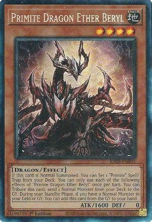 Primite Dragon Ether Beryl (Collector's Rare) (RA05-EN033) - Rarity Collection 5 1st Edition Rarity Collection 5 Yugioh Single  Squirtle Squad Card Shop.