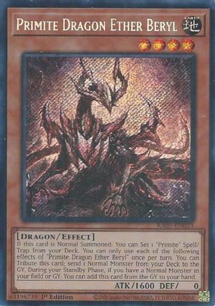 Primite Dragon Ether Beryl (Secret Rare) (RA05-EN033) - Rarity Collection 5 1st Edition Rarity Collection 5 Yugioh Single  Squirtle Squad Card Shop.
