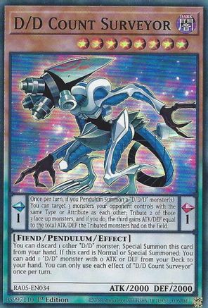 D/D Count Surveyor (RA05-EN034) - Rarity Collection 5 1st Edition Rarity Collection 5 Yugioh Single  Squirtle Squad Card Shop.