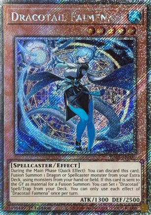 Dracotail Faimena (Platinum Secret Rare) (RA05-EN035) - Rarity Collection 5 1st Edition Rarity Collection 5 Yugioh Single  Squirtle Squad Card Shop.