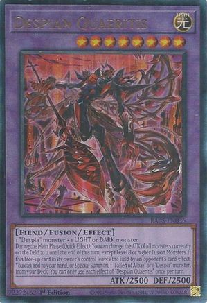 Despian Quaeritis (Ultimate Rare) (RA05-EN036) - Rarity Collection 5 1st Edition Rarity Collection 5 Yugioh Single  Squirtle Squad Card Shop.