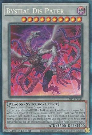 Bystial Dis Pater (Collector's Rare) (RA05-EN041) - Rarity Collection 5 1st Edition Rarity Collection 5 Yugioh Single  Squirtle Squad Card Shop.