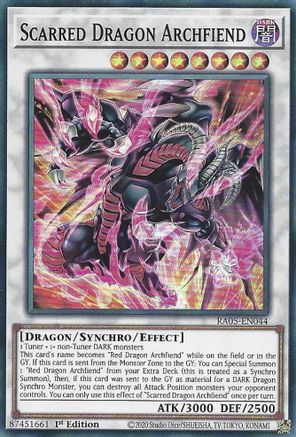 Scarred Dragon Archfiend (RA05-EN044) - Rarity Collection 5 1st Edition Rarity Collection 5 Yugioh Single  Squirtle Squad Card Shop.