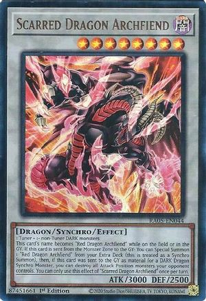 Scarred Dragon Archfiend (Ultra Rare) (RA05-EN044) - Rarity Collection 5 1st Edition Rarity Collection 5 Yugioh Single  Squirtle Squad Card Shop.