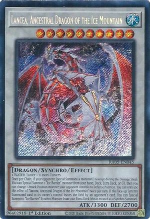 Lancea, Ancestral Dragon of the Ice Mountain (Secret Rare) (RA05-EN045) - Rarity Collection 5 1st Edition Rarity Collection 5 Yugioh Single  Squirtle Squad Card Shop.