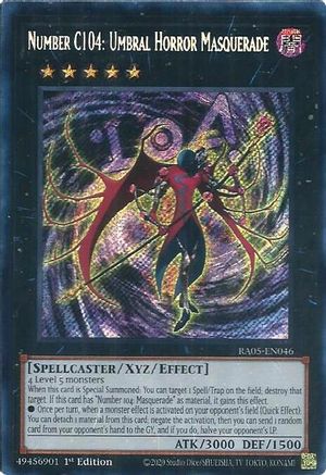 Number C104: Umbral Horror Masquerade (Secret Rare) (RA05-EN046) - Rarity Collection 5 1st Edition Rarity Collection 5 Yugioh Single  Squirtle Squad Card Shop.