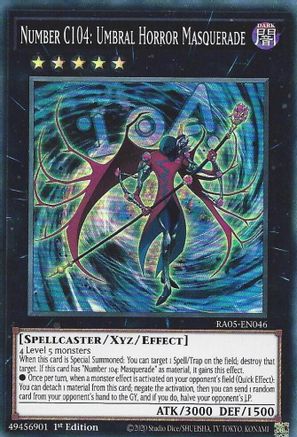 Number C104: Umbral Horror Masquerade (RA05-EN046) - Rarity Collection 5 1st Edition Rarity Collection 5 Yugioh Single  Squirtle Squad Card Shop.