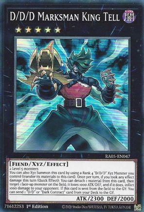 D/D/D Marksman King Tell (RA05-EN047) - Rarity Collection 5 1st Edition Rarity Collection 5 Yugioh Single  Squirtle Squad Card Shop.