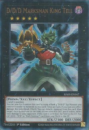 D/D/D Marksman King Tell (Ultimate Rare) (RA05-EN047) - Rarity Collection 5 1st Edition Rarity Collection 5 Yugioh Single  Squirtle Squad Card Shop.