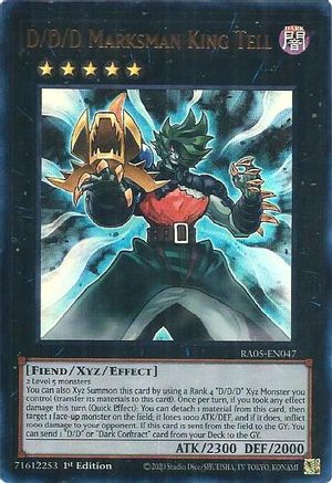 D/D/D Marksman King Tell (Ultra Rare) (RA05-EN047) - Rarity Collection 5 1st Edition Rarity Collection 5 Yugioh Single  Squirtle Squad Card Shop.