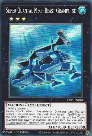 Super Quantal Mech Beast Grampulse (RA05-EN048) - Rarity Collection 5 1st Edition Rarity Collection 5 Yugioh Single  Squirtle Squad Card Shop.