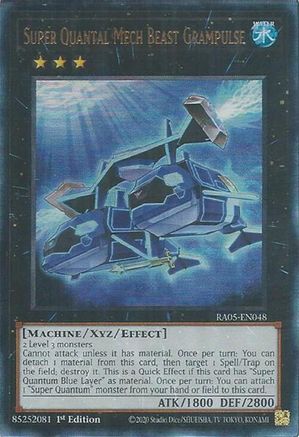 Super Quantal Mech Beast Grampulse (Ultimate Rare) (RA05-EN048) - Rarity Collection 5 1st Edition Rarity Collection 5 Yugioh Single  Squirtle Squad Card Shop.