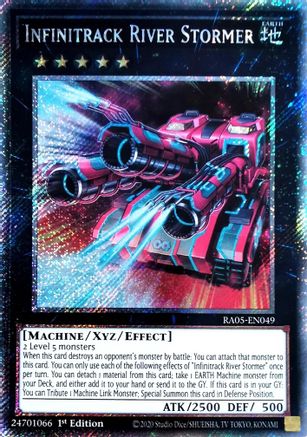 Infinitrack River Stormer (Platinum Secret Rare) (RA05-EN049) - Rarity Collection 5 1st Edition Rarity Collection 5 Yugioh Single  Squirtle Squad Card Shop.
