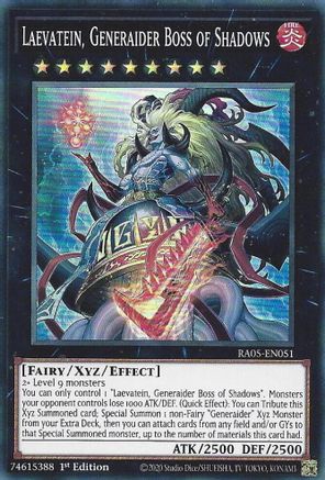 Laevatein, Generaider Boss of Shadows (RA05-EN051) - Rarity Collection 5 1st Edition Rarity Collection 5 Yugioh Single  Squirtle Squad Card Shop.