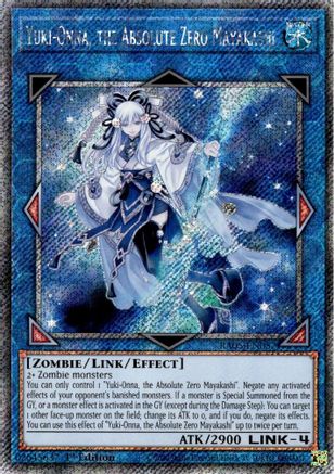 Yuki-Onna, the Absolute Zero Mayakashi (Platinum Secret Rare) (RA05-EN057) - Rarity Collection 5 1st Edition Rarity Collection 5 Yugioh Single  Squirtle Squad Card Shop.