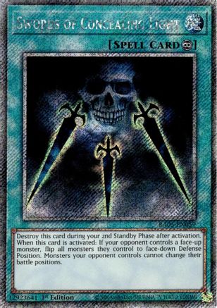 Swords of Concealing Light (Platinum Secret Rare) (RA05-EN059) - Rarity Collection 5 1st Edition Rarity Collection 5 Yugioh Single  Squirtle Squad Card Shop.