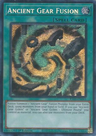 Ancient Gear Fusion (Secret Rare) (RA05-EN063) - Rarity Collection 5 1st Edition Rarity Collection 5 Yugioh Single  Squirtle Squad Card Shop.