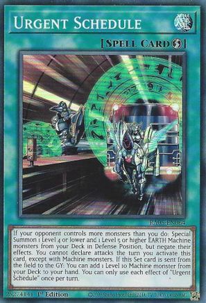Urgent Schedule (RA05-EN064) - Rarity Collection 5 1st Edition Rarity Collection 5 Yugioh Single  Squirtle Squad Card Shop.