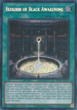 Eldlixir of Black Awakening (Secret Rare) (RA05-EN065) - Rarity Collection 5 1st Edition Rarity Collection 5 Yugioh Single  Squirtle Squad Card Shop.